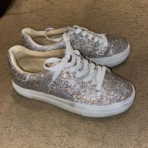 Betsey Johnson Suton Highwall Bling Platform Sneaker